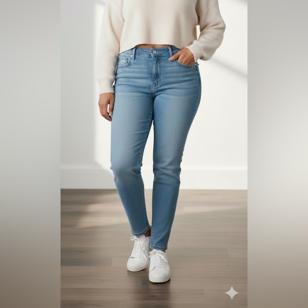 Levi's Women's Light Blue Skinny Jeans w31 L 30 stretchy soft denim pants